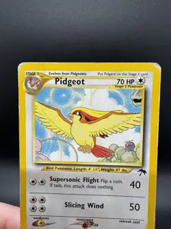 Pokemon TCG Pidgeot Card Southern Islands 2/18 - Damaged - Image 3
