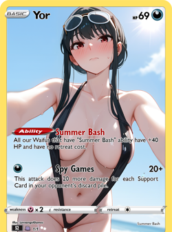 LoveangelGames- Custom Card-Summer Bash Series- Yor - Image 1