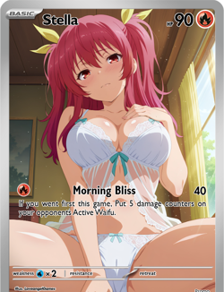 LoveangelGames-Season 2- Custom Card- Waifu Universe- Stella Bliss - Image 1