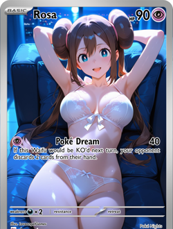 LoveangelGames-Season 2- Custom Card- Waifu Universe-Rosa Poke Dream - Image 1