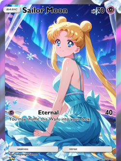 LoveangelGames-Season 4- Custom Card- Waifu Universe-Sailor Moon-Eternal - Image 1