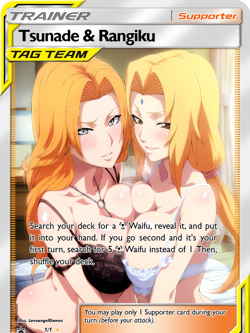 LoveangelGames- Custom Card-Tag Team Series- Tsunade & Rangiku - Image 1
