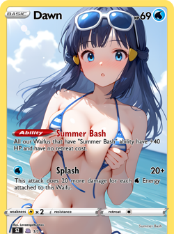 LoveangelGames- Custom Card-Summer Bash Series- Dawn - Image 1
