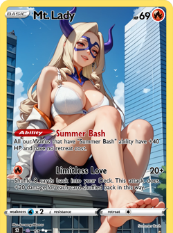LoveangelGames- Custom Card-Summer Bash Series- MT Lady - Image 1