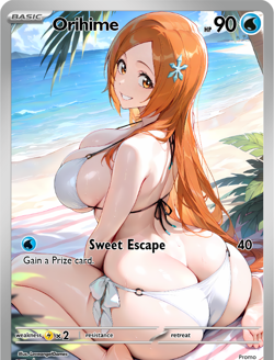 LoveangelGames-Season 2- Custom Card- Waifu Universe- Orihime Escape - Image 1