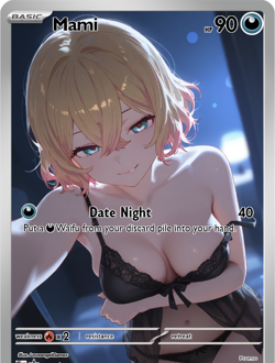 LoveangelGames-Season 2- Custom Card- Waifu Universe- Mami Date - Image 1