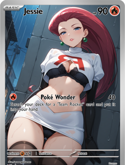 LoveangelGames-Season 2- Custom Card- Waifu Universe- Jessie Wonder - Image 1