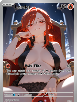 LoveangelGames-Season 2- Custom Card- Waifu Universe-Lorelei Elite - Image 1