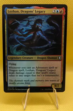 MTG Magic: The Gathering FOIL Lozhan, Dragon's Legacy Etched CLB! - Image 1