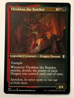 Thrakkus the Butcher (Foil Etched) Battle for Baldur's Gate - MTG - Image 1