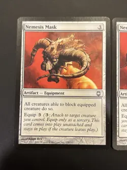 2x Nemesis Mask -Darksteel Mtg Magic UP NM - Image 2