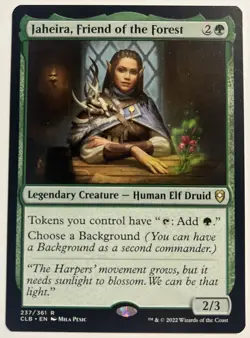 1x Jaheira, Friend of the Forest Regular 237 CLB Commander Legends Baldur's Gat - Image 1