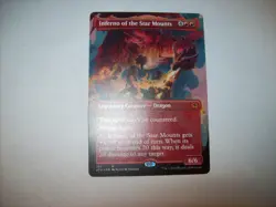 Inferno Of The Star Mounts Borderless MTG Mythic Rare Free Shipping - Image 1