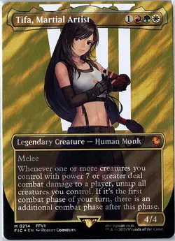 Tifa, Martial Artist (Borderless) (Surge Foil) M Commander: FINAL FANTASY 214 NM - Image 1