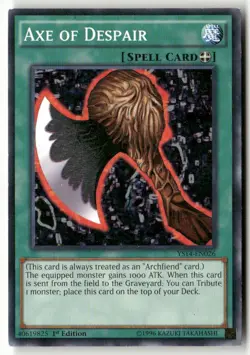 #YS14-EN026 - Axe of Despair - 1st Ed WB1 C Lightly played - Image 1