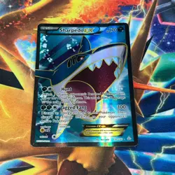 Sharpedo EX 152/160 Full Art PRIMAL CLASH Heavy Play Pokemon Card - Image 1