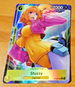 ONE PIECE ENGLISH CARD HOLO GAME CARTE CARTE STUSSY ST29-006 ALT EN MINT - Image 1