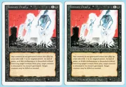 Animate Dead x2 2x 1994 Revised Edition Black Uncommon Enchantment MTG LP AZ3 - Image 1