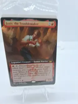 Wotc Mtg Jaxis, The Troublemaker Foil Promo Pack Factory Sealed - Image 1