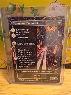 MTG Final Fantasy Summon: Bahamut NM/M Non-Foil (Borderless) - Image 1