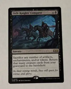 MTG Lich Knights’ Conquest - Wilds of Eldraine NM - Image 1