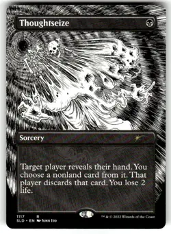 MTG English Thoughtseize (Borderless) NM Normal Secret Lair - Image 1