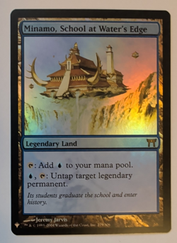 {1x} ~ Minamo, School at Water's Edge ~ *FOIL* NM The List Reprints *Startropic* - Image 1