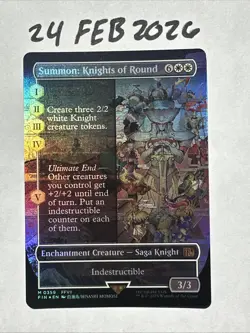 Summon: Knights of Round (Borderless) Final Fantasy Foil - Image 1