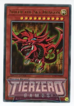 Yugioh Slifer the Sky Dragon LC01-EN002 Ultra Rare 1st Edition Near Mint 25th - Image 1