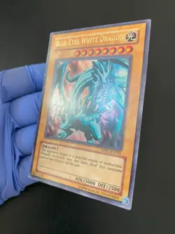 YU-GI-OH! BLUE-EYES WHITE DRAGON ULTRA RARE RP01-EN001 ENGLISH OG PRINT 2008 EX - Image 4