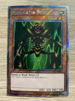 Yu-Gi-Oh! Man-Eater Bug RA03-EN082 - 1st Edition - Platinum Secret Rare - VLP - Image 1