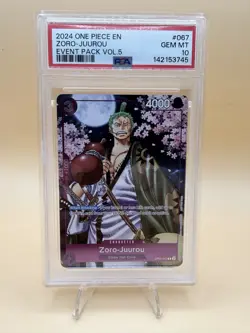 2024 One Piece Event Pack Volume 5 Zoro-Juurou #067 PSA 10 GEM MINT - Image 1