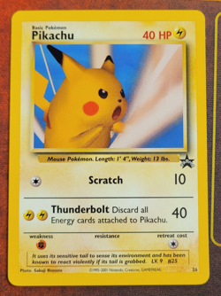 Pokemon Card - Pikachu (SNAP) #26 WoTC Black Star Promo 22 - Image 1