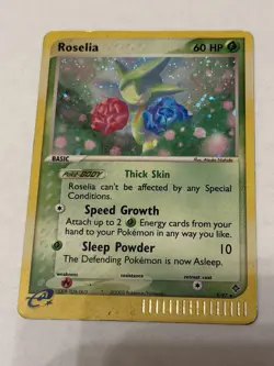 Pokemon TCG Roselia EX Dragon 9/97 Holo Rare Card – Lightly Played - Image 1