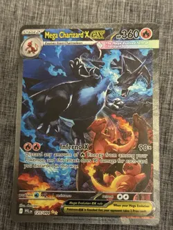 Pokemon Mega Charizard X EX 125/094 Rare Foil PFL EN Card Pokemon TCG Card Stock - Image 1