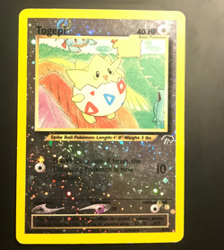 Togepi - 4/18 - w/ Swirl Pokemon Reverse Holo Southern Islands Promo Card MP - Image 1