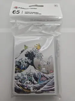 Pokemon Center Great Wave Pikachu and Friends Card Sleeves Sealed Pack (65ct) - Image 1
