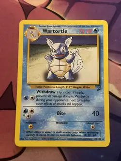 Wartortle 63/130 Base Set 2 Pokemon TCG trading card - Image 1