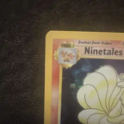 Ninetales Holo Unlimited Rare Pokemon TCG Card 12/102 Base Set LP - Image 3