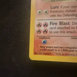 Ninetales Holo Unlimited Rare Pokemon TCG Card 12/102 Base Set LP - Image 5