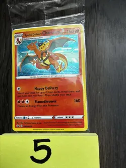 Special Delivery Charizard Pokemon Center Promo Card Holo (SWSH075) - SEALED - Image 1