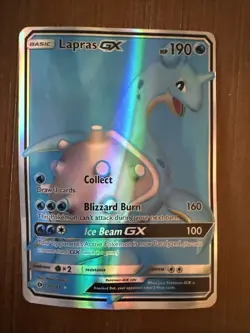 Pokemon TCG Lapras GX Full Art Ultra Rare Card Sun Moon 139/149 Holo - Image 3