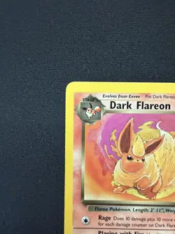 Dark Flareon 35/82 Uncommon Non Holo Team Rocket Pokemon Card | LP - Image 4