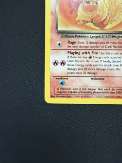 Dark Flareon 35/82 Uncommon Non Holo Team Rocket Pokemon Card | LP - Image 5