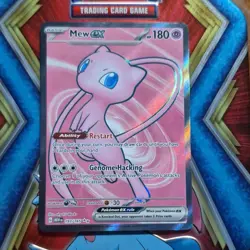 Pokemon Mew EX 193/165 Scarlet & Violet 151 Basic 180 HP Ultra Rare Holo Card - Image 4