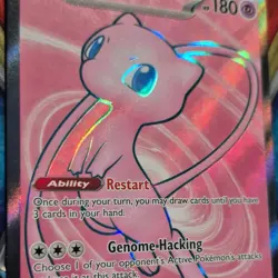 Pokemon Mew EX 193/165 Scarlet & Violet 151 Basic 180 HP Ultra Rare Holo Card - Image 5