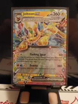 Pokemon TCG Jolteon EX Prismatic Evolutions Holo Double Rare Card 030/131 - Image 1