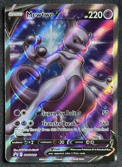 SWSH: Sword & Shield Promo Cards #SWSH229 Mewtwo V Pokemon - Image 1