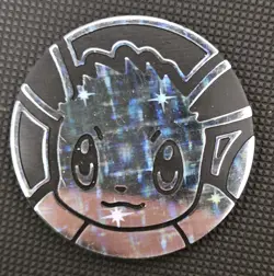 Official Pokemon Coin Eevee Trading Card Game Flipping Coin TCG Silver - Image 1