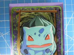 Bulbasaur 3 of 5 Topps 1999 Chrome Oversized Box Topper Series 1 Pokemon Card - Image 2
